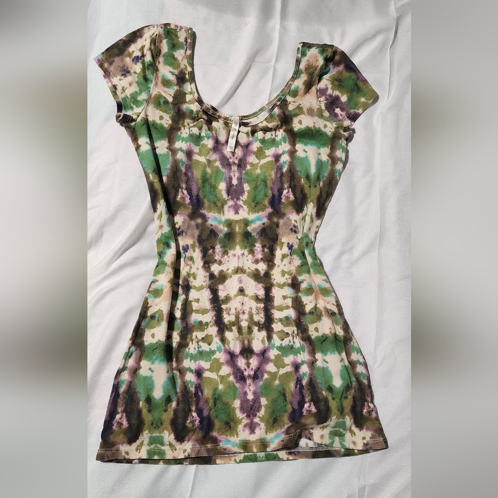 DNA Couture Multicolor Tie-Dye Women's Top